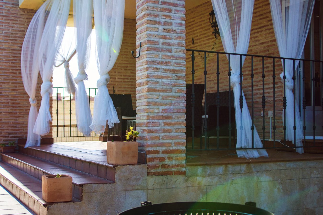 Barbacoa y salida al patio