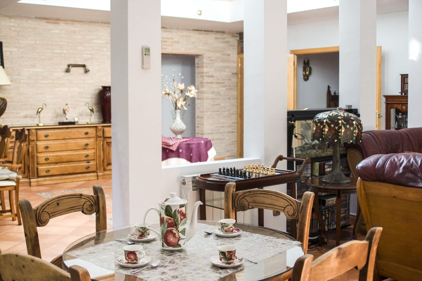 Mesa de café en el salón